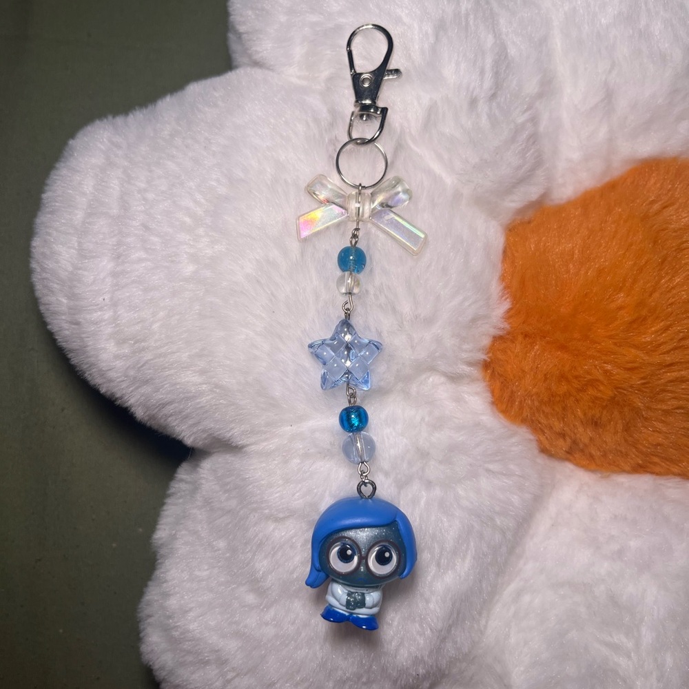 Disney doorables sadness handmade keychain